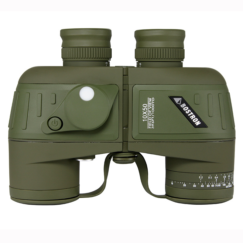 德国BOSTRON望远镜高倍高清10x50军标测距罗盘防水夜视双筒望眼镜