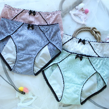 生理裤日系出口镂空网侧漏夜用女士经期内裤学生生理期日单内裤