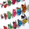 Realistic double-layer magnetic layout with butterfly PVC for kindergarten, pin, decorations, 12cm, 3D