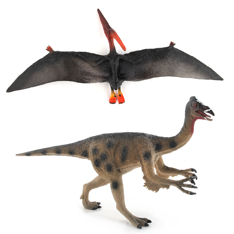 Modelos educativos de animales para exportación transfronteriza: Figuras realistas de dinosaurios jurásicos, pterosaurios y anomolosaurios, juguetes.