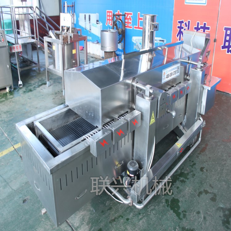 全自动油炸流水线   生产线  食品油炸流水线   电加热油炸流水线