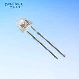 供应f5草帽紫光led光源 紫色led灯珠380-385nm检测皮肤灯珠