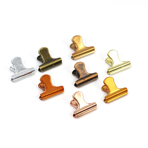 Amazon's best-selling sealing clip, long tail clip, retro photo clip, color coffee clip, stationery wallet triangle clip