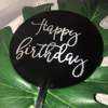 New circular transparent birthday happy hot blemi cake cake cake account party layout layout