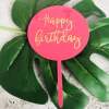 New circular transparent birthday happy hot blemi cake cake cake account party layout layout