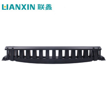 厂家直销工程档塑料理线架 19英寸1U机架式理线架 可O EM贴 牌