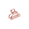 Brand hair accessory, crab pin, metal hairgrip, European style, simple and elegant design