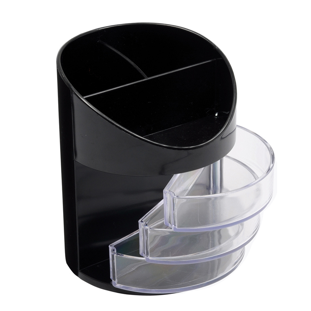 투명 격자 + 블랙 펜 홀더