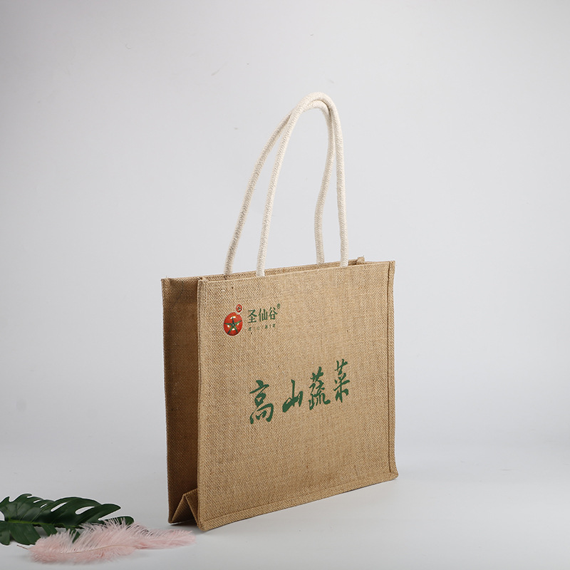 麻布袋厂家logo礼品包装手提黄麻麻布袋