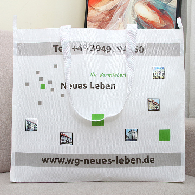 覆膜服装手提无纺布袋 车缝花纹时尚纺布手提袋