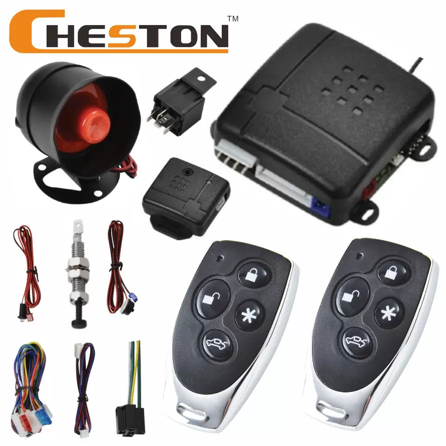 跨境商品热销南美汽车单向防盗器喇叭碰撞声光报警器带防抢功能