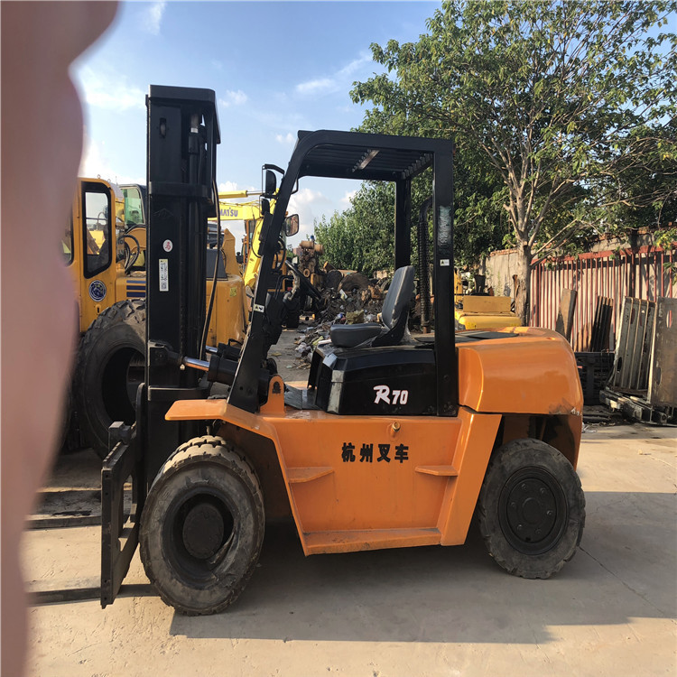 台州二手叉车市场  二手杭州7吨叉车 液压搬运车运输地牛装卸车
