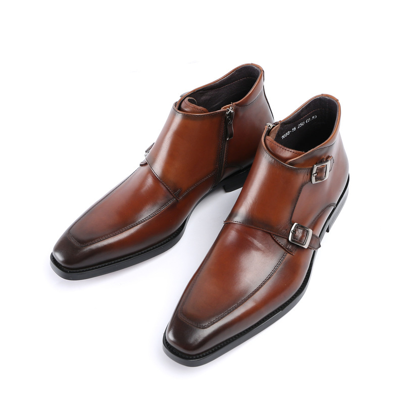 New product high -top shoes men with European version of leather…