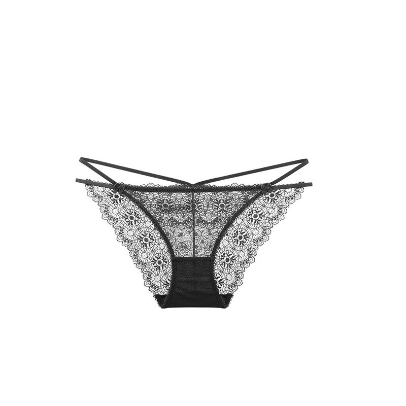 New European and American Sexy Thin Transparent Temptation Panties See-Through Mesh Smooth and Comfortable Briefs