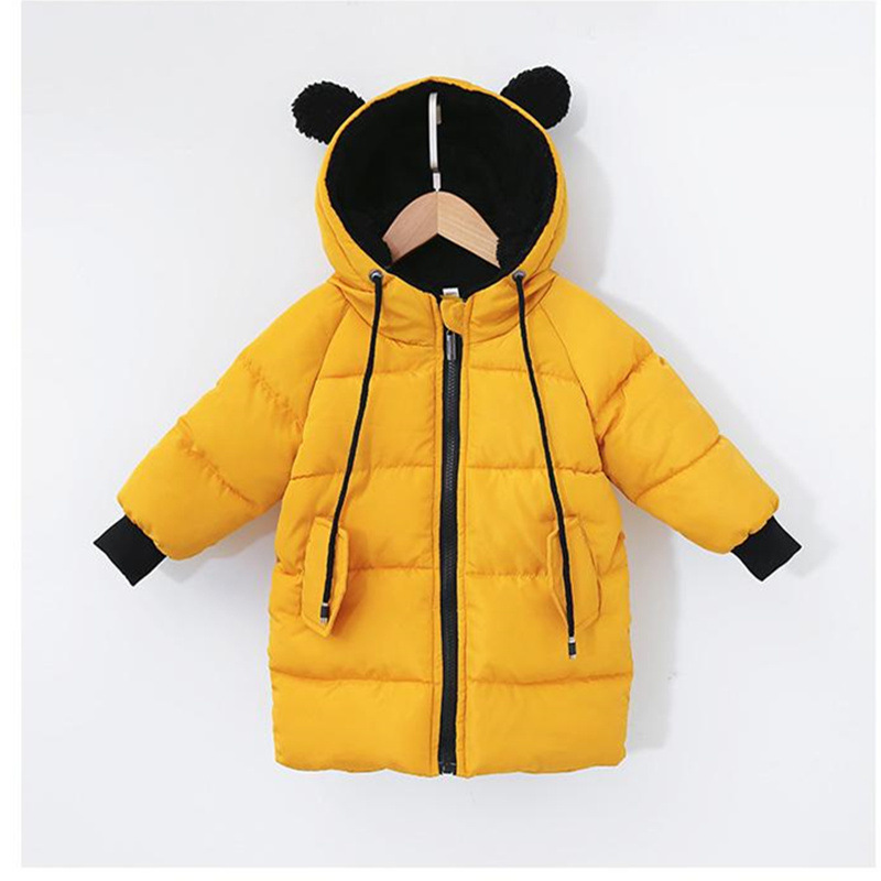 Niños y niñas de algodón acolchado ropa de niños envueltos abrigo de algodón acolchado abrigo de pan forrado de lana engrosada invierno Outwear