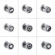 Cross-border supply Korean fashion titanium steel barbell earrings stainless steel silver hipster dumbbell star earrings men wholesale