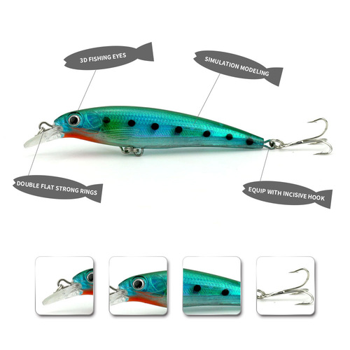 HENGJIA/Hengjia Cross-border E-commerce Bionic Lure Bait 20 Colors 11cm/13.4g Fishing and Fishing Gear Wholesale