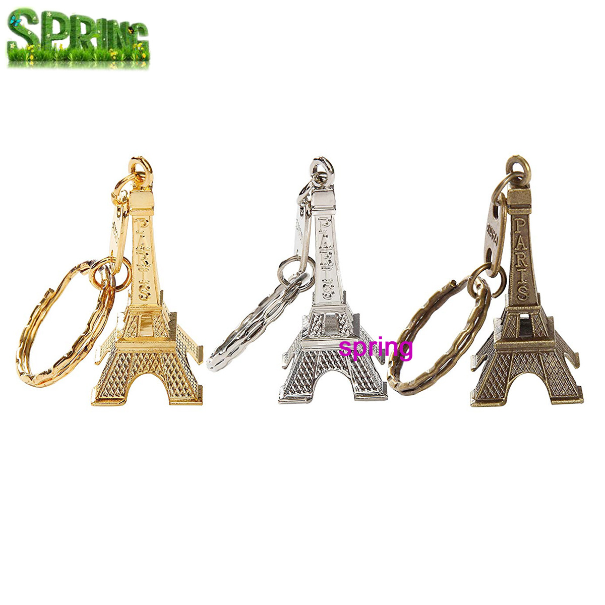 Francia Torre Eiffel llavero metal París Torre cadena Taobao actividad regalo promoción