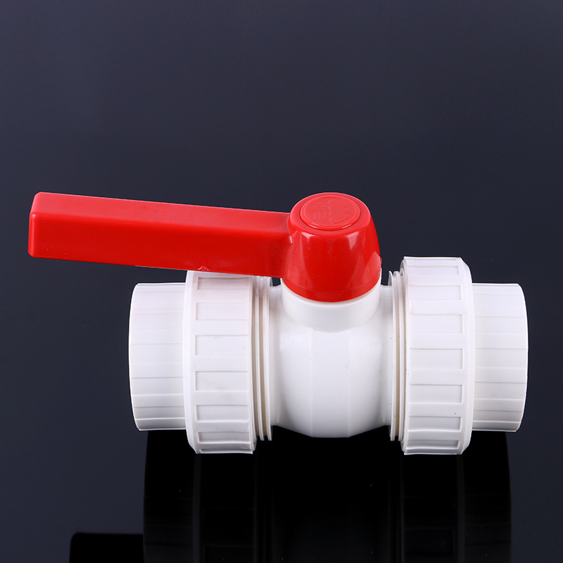 Accesorios para tuberías PPR Yahong 20 25 32 40 50 gama completa de especificaciones Válvula de bola de doble unión totalmente plástica PPR en stock