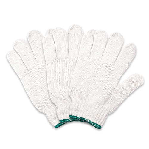 Labor protection white gloves lampshade cotton breathable non-slip wear-resistant 500-900g knitted cotton yarn gloves wholesale