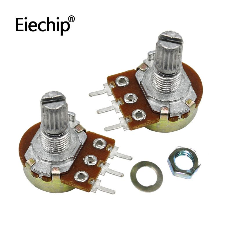 单联功放电位器 WH148型 B1M 柄长15mm带开关电位器可调 全新现货