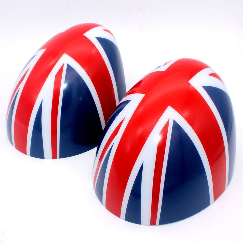 Adecuado para BMW Mini F55 cubierta del espejo retrovisor F56 coche exterior espejo retrovisor Shell arroz bandera pegatina Shell cubierta del espejo