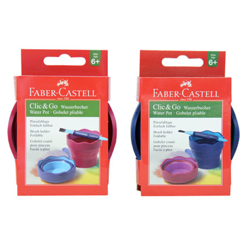 FABER CASTELL FABER-Jia pluma Cubo de lavado plegable taza de agua de pintura de acuarela pluma retráctil Cubo de lavado