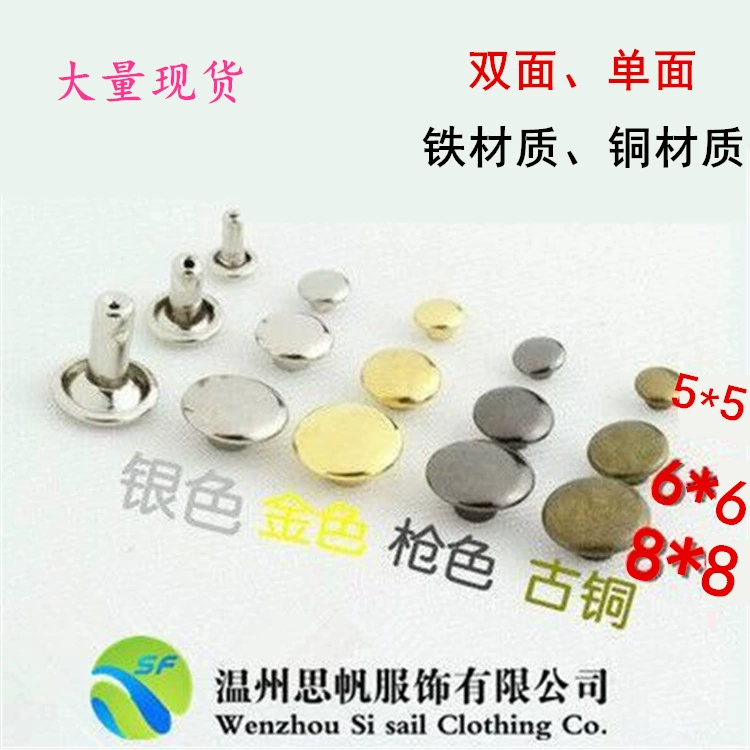 Завод прямой одного двухсторонней заклепки серебро из нержавеющей стали заклепки гриб колпачок гвоздь металла воздействия гвоздь кнопка