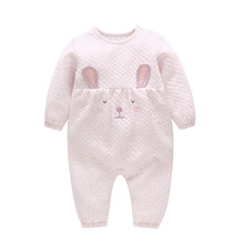 舞靈蝶嬰童裝2024春季新款嬰兒服裝紫色小兔女寶寶連體衣爬服批發