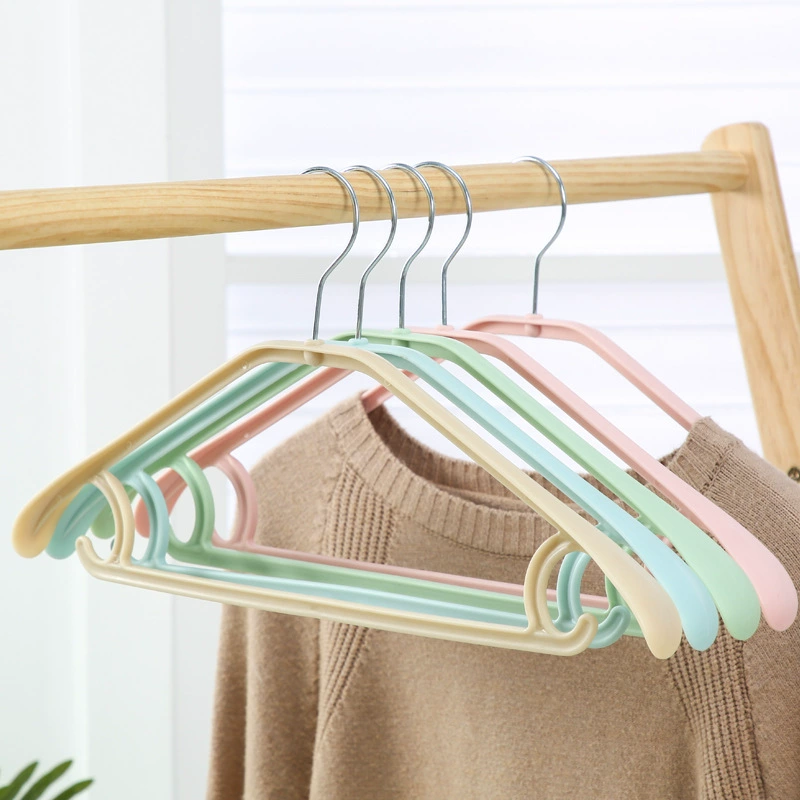 Бесшовная Нескользящая вешалка для домашней одежды для взрослых с широким плечом Пластиковый крючок для одежды Вешалка для брюк Вешалка для одежды Подтяжка для одежды оптом