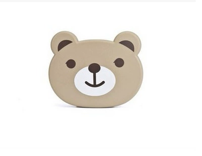Car-mounted multifunctional children's cartoon dining Car cup holder/beverage holder - beige-bear