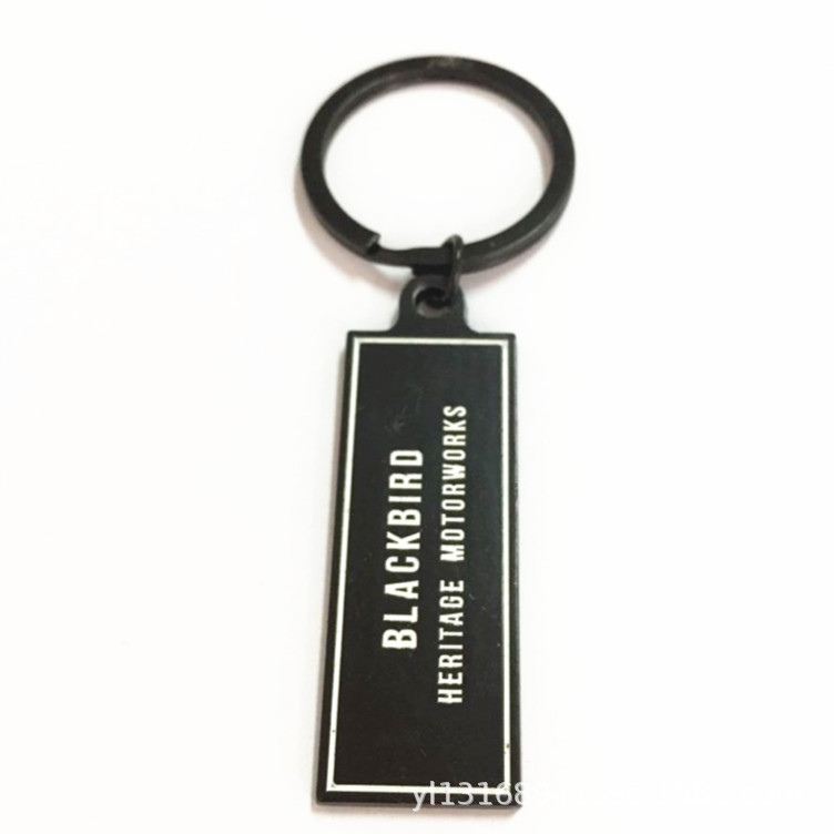 Simulation License Plate Keychain Private Custom Car Keychain Metal License Plate Frame Keychain