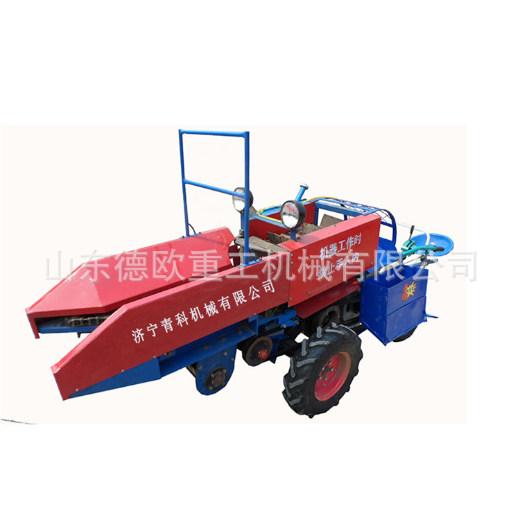柴油18马力单垄玉米采收机 山地丘陵收玉米机350mm宽农用掰棒子机
