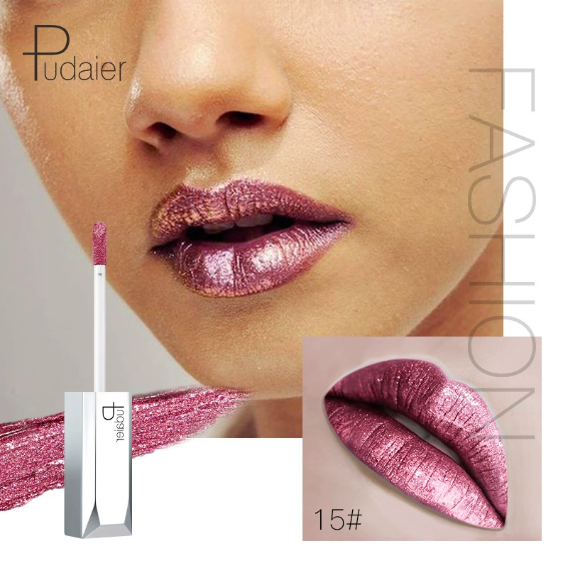 Lip Gloss (Pudaier) Shimmer Pearl Nourishing, 18 Colors, Lip-Volume Enhancing, European Style
