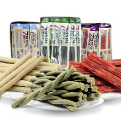 Weizhi 7 Effect Dog Chew Toy Beef Dental Bone 24 pcs * 15g Pack (Three Flavors) Pet Snack Chewing Gum