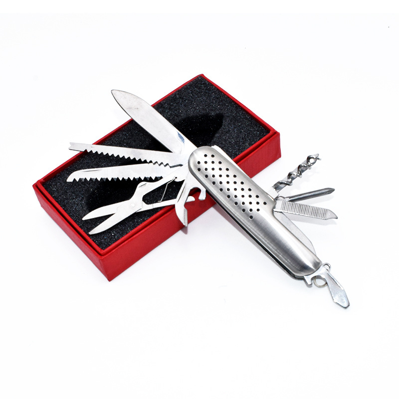 11开不锈钢多功能小刀 折叠小刀 家用户外礼品小刀户外野营工具