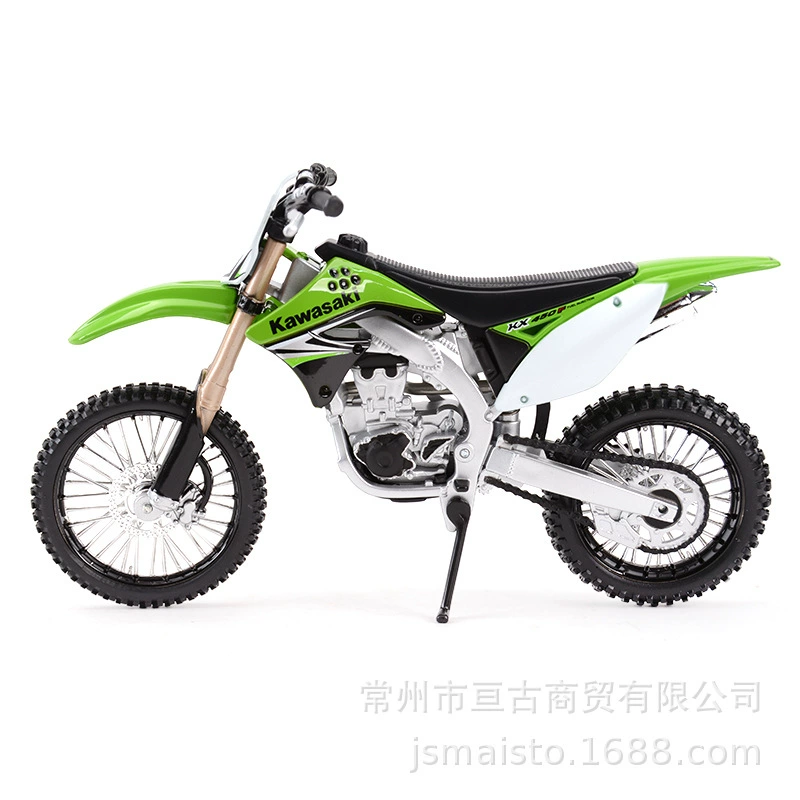 Kawasaki, реалистичная металлическая модель автомобиля, минифигурка, масштаб 1:12