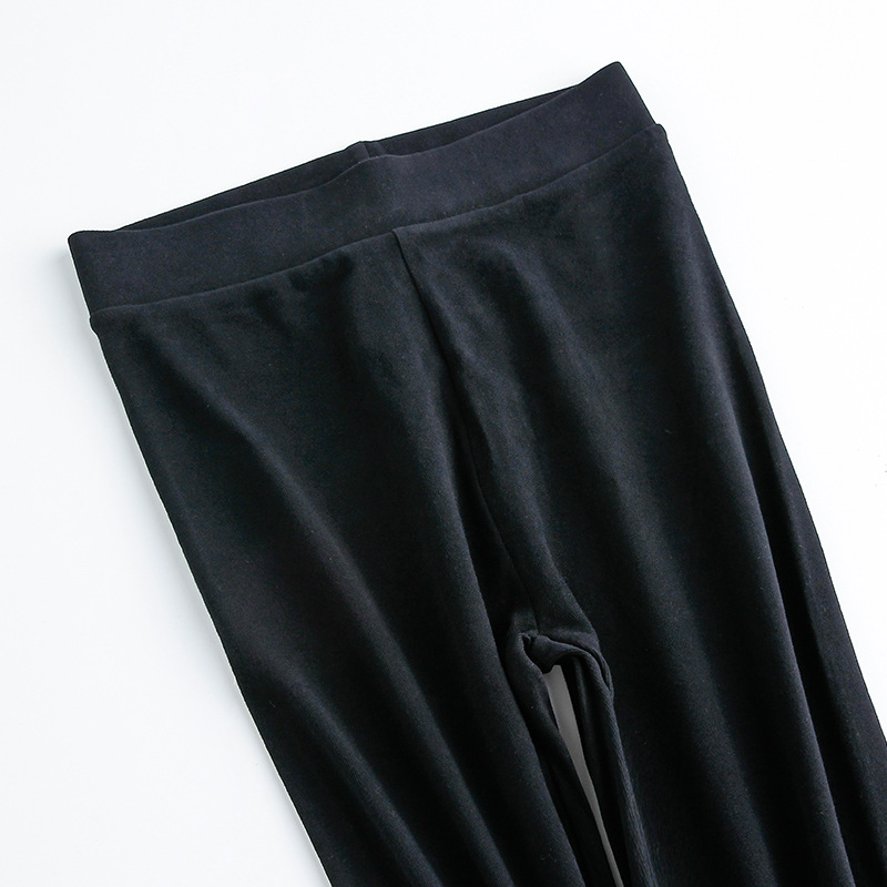 Leggings de talla grande ropa exterior para mujer Otoño e Invierno 2019 nuevos pantalones de una pieza engrosados con forro polar pantalones cortos pantalones delgados