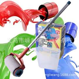 多功能圆形油漆刷小滚筒套装伸缩长柄手柄工具刷家居刷墙棉线涂装