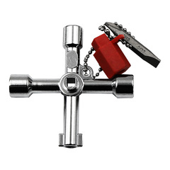Four-in-one inner triangle square wrench key elevator valve beater tool pagoda cross screw