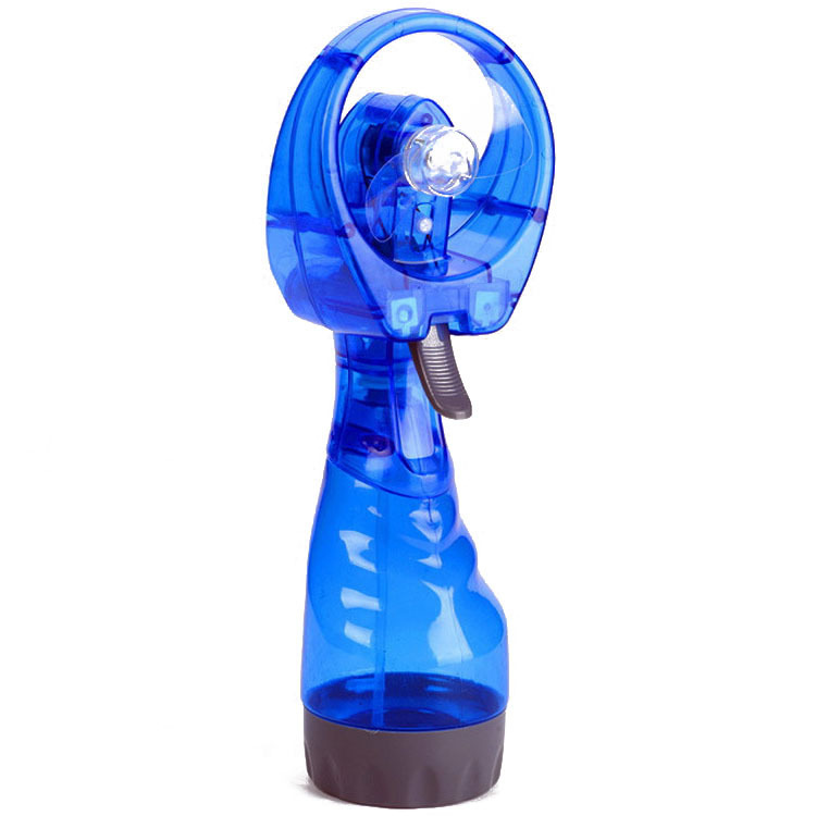 噴水噴霧手持風扇2節AA電池加冰帶水風扇 學生旅遊出行創意電風扇