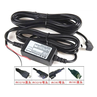 Power Adapter 24V12V to 5V 2A for Dash Cam Parking Monitoring Cable Acc Voltage Reduction Cable Time-Lapse Recording Obd