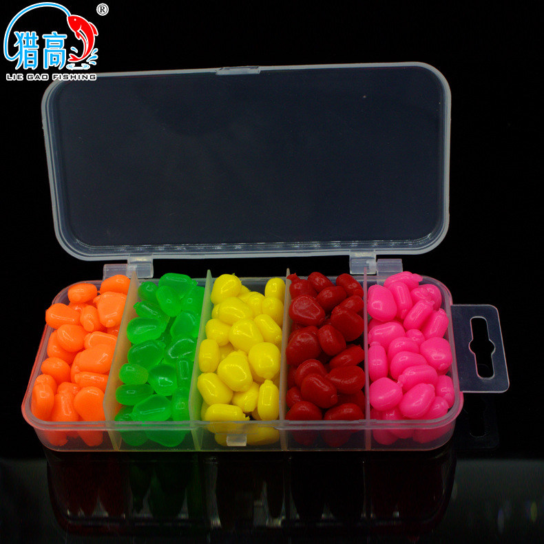 Juego de señuelos de maíz de alta flotabilidad, señuelo de pesca artificial de maíz, juego de señuelos transfronterizos