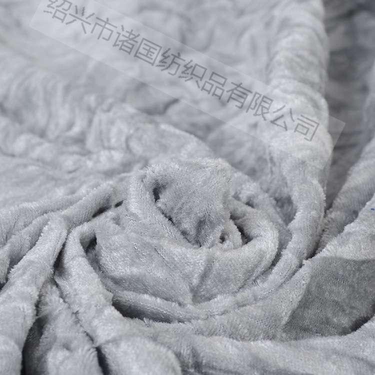 厂家销售 乱皱密丝绒 抓皱剪毛布 鞋子面料帽子面料