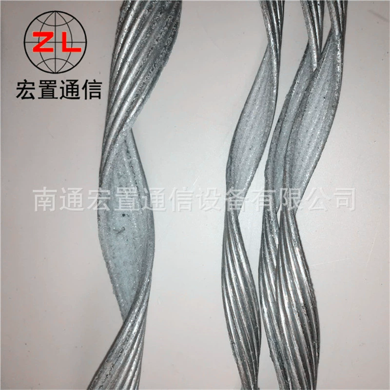 Устойчивый кабельный зажим для стартовой башни без лужайки, угловой стальной, оптический кабель ADSS, еще конец, предварительно скрученный золотой комплект, полная модель