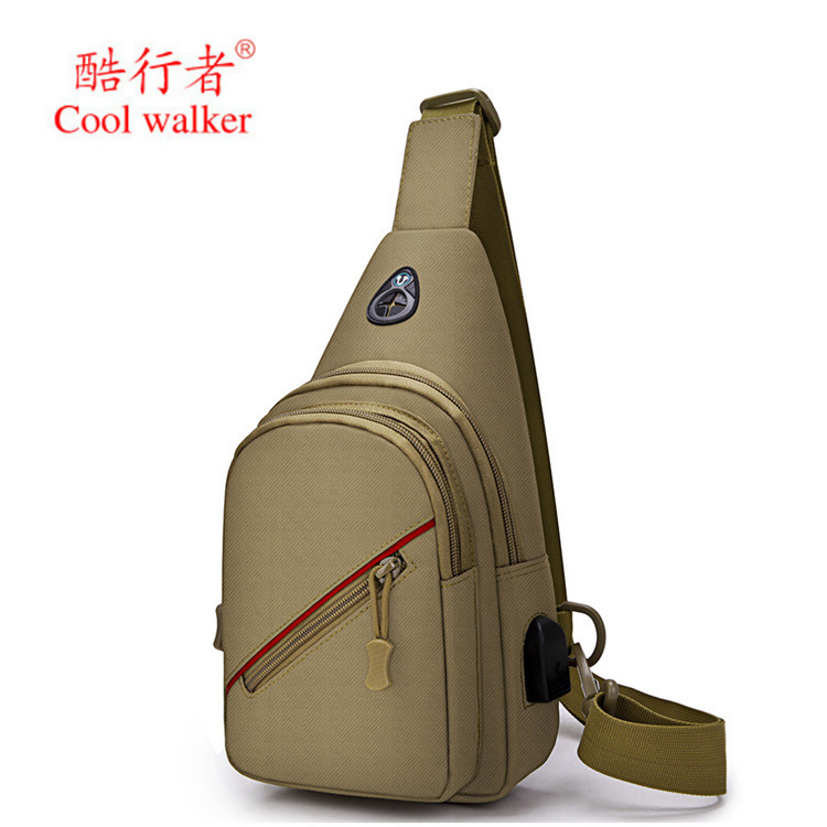 New Style Chest Bag for Men, Korean Version, Trendy Outdoor Tactical Chest Bag for Men, Oxford Cloth Outdoor Crossbody Shoulder Bag
