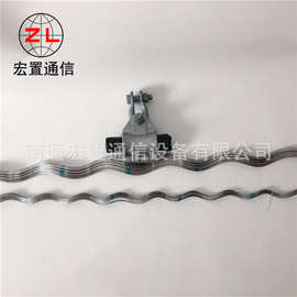 室外架空单层预绞丝金具 OPGW光缆中间过线悬垂线夹图片