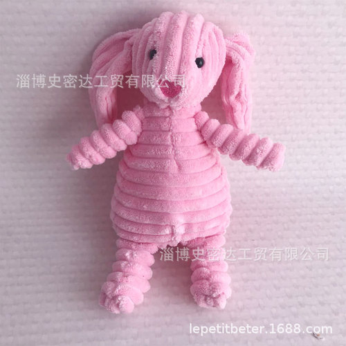Internet celebrity plush toy striped corduroy pillow cloth doll pig doll children's toy birthday gift for women