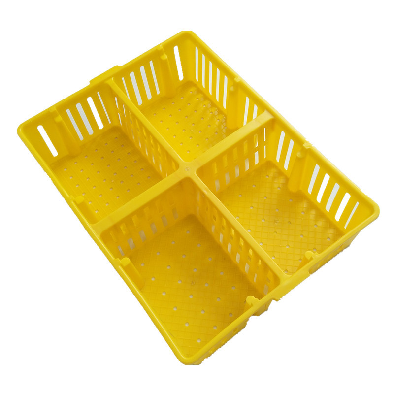 厂家批发优质鸡苗运输箱 全新料鸭苗筐 680*490四格鸡苗运输筐