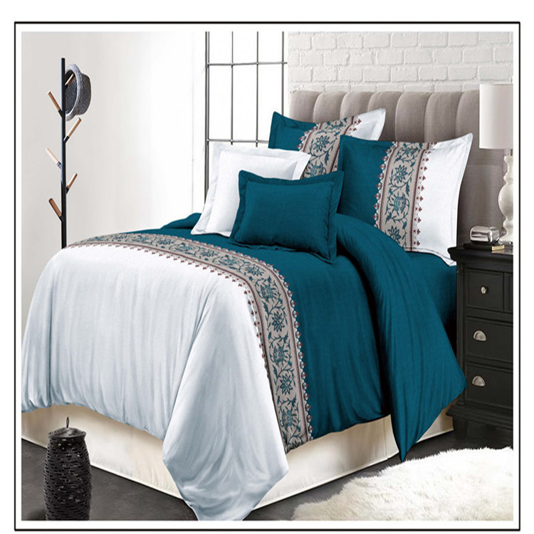 New AliExpress Amazon kit wish hot-selling simple plain bedding [can be customized] four-piece set